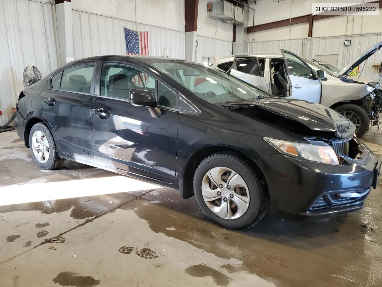 2013 Honda Civic Lx VIN: 2HGFB2F58DH595220 Lot: 77851364