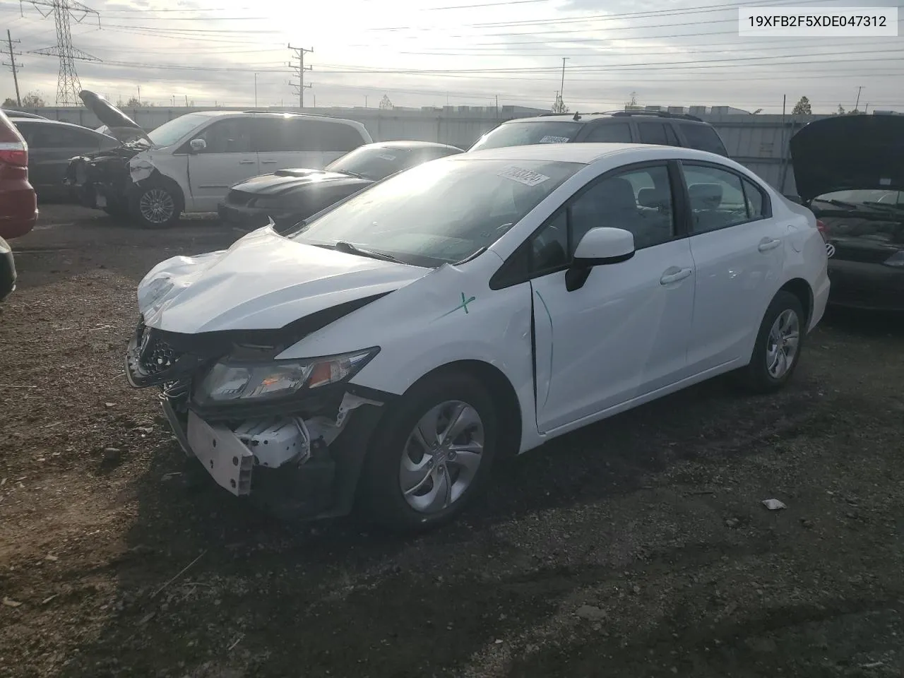 2013 Honda Civic Lx VIN: 19XFB2F5XDE047312 Lot: 77933724