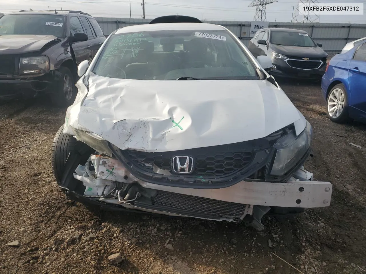 2013 Honda Civic Lx VIN: 19XFB2F5XDE047312 Lot: 77933724