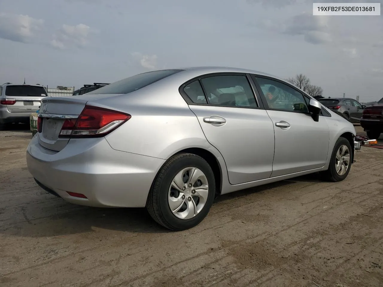 2013 Honda Civic Lx VIN: 19XFB2F53DE013681 Lot: 78034514