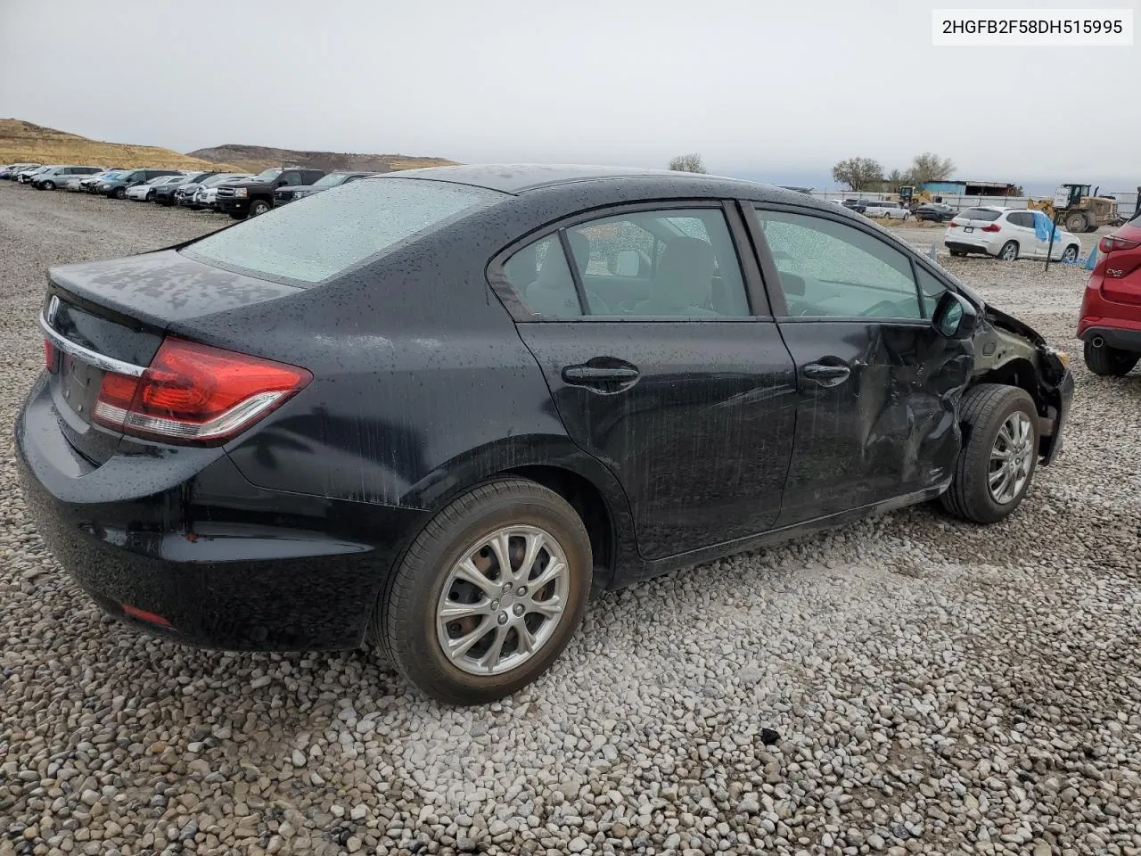 2013 Honda Civic Lx VIN: 2HGFB2F58DH515995 Lot: 78054934