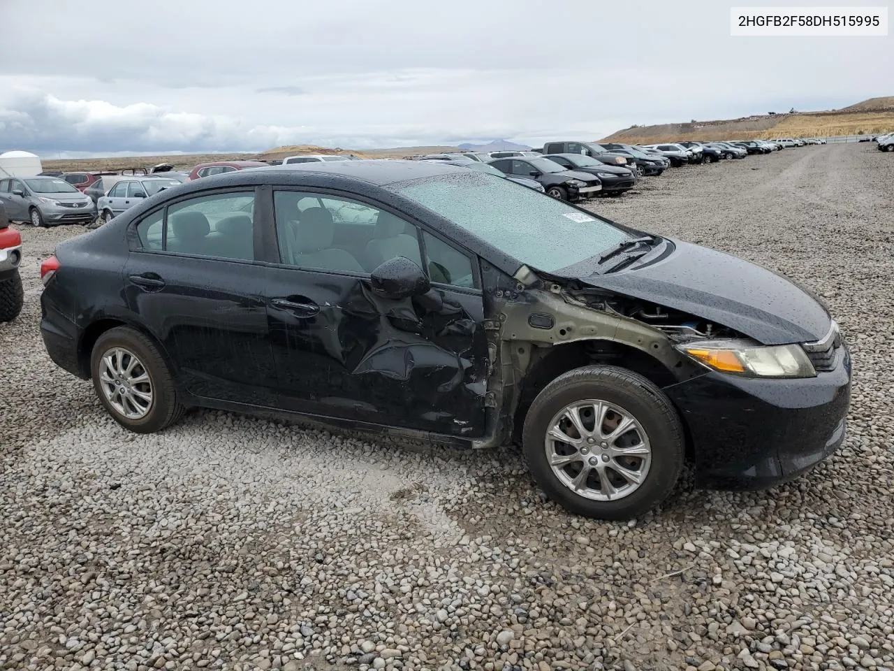 2013 Honda Civic Lx VIN: 2HGFB2F58DH515995 Lot: 78054934