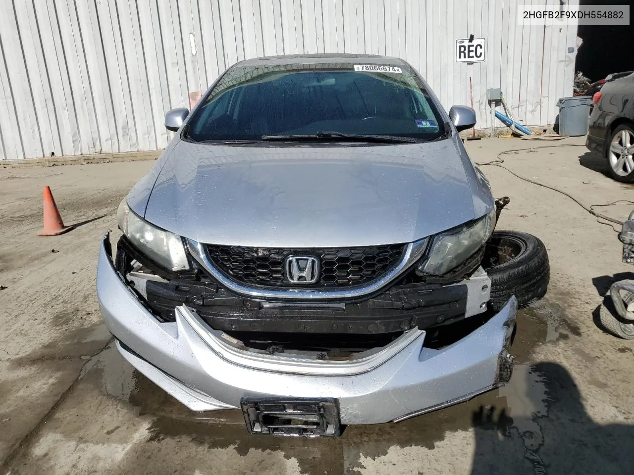 2013 Honda Civic Exl VIN: 2HGFB2F9XDH554882 Lot: 78066674