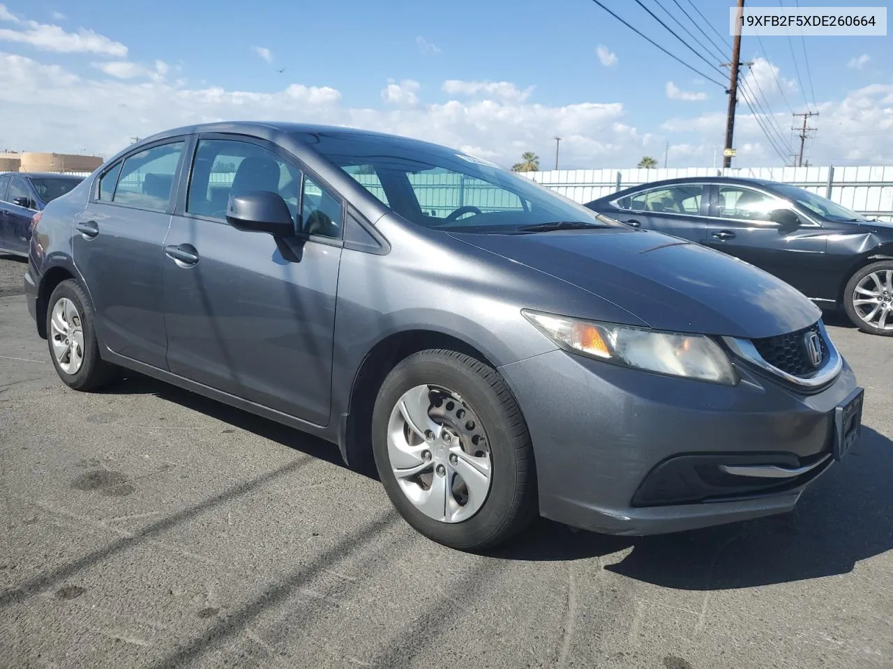 2013 Honda Civic Lx VIN: 19XFB2F5XDE260664 Lot: 78268634