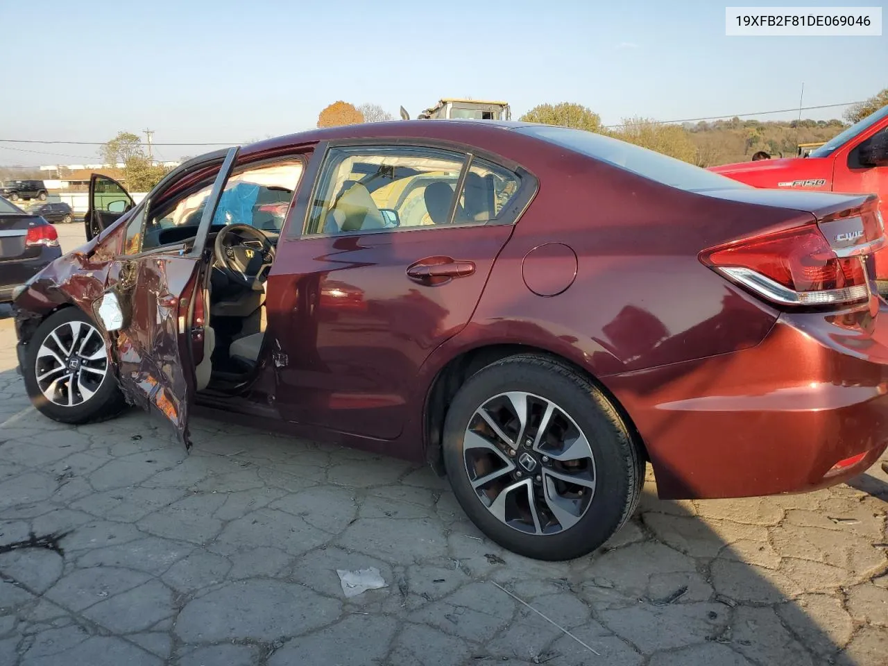 2013 Honda Civic Ex VIN: 19XFB2F81DE069046 Lot: 78327744