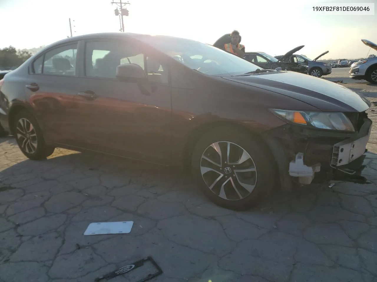 2013 Honda Civic Ex VIN: 19XFB2F81DE069046 Lot: 78327744