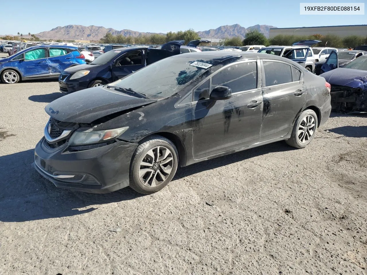 2013 Honda Civic Ex VIN: 19XFB2F80DE088154 Lot: 78328044