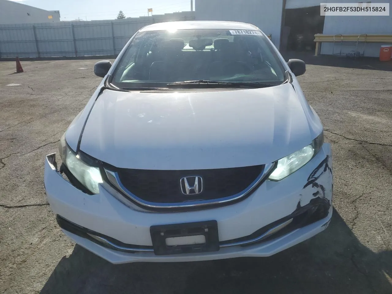 2013 Honda Civic Lx VIN: 2HGFB2F53DH515824 Lot: 78718274