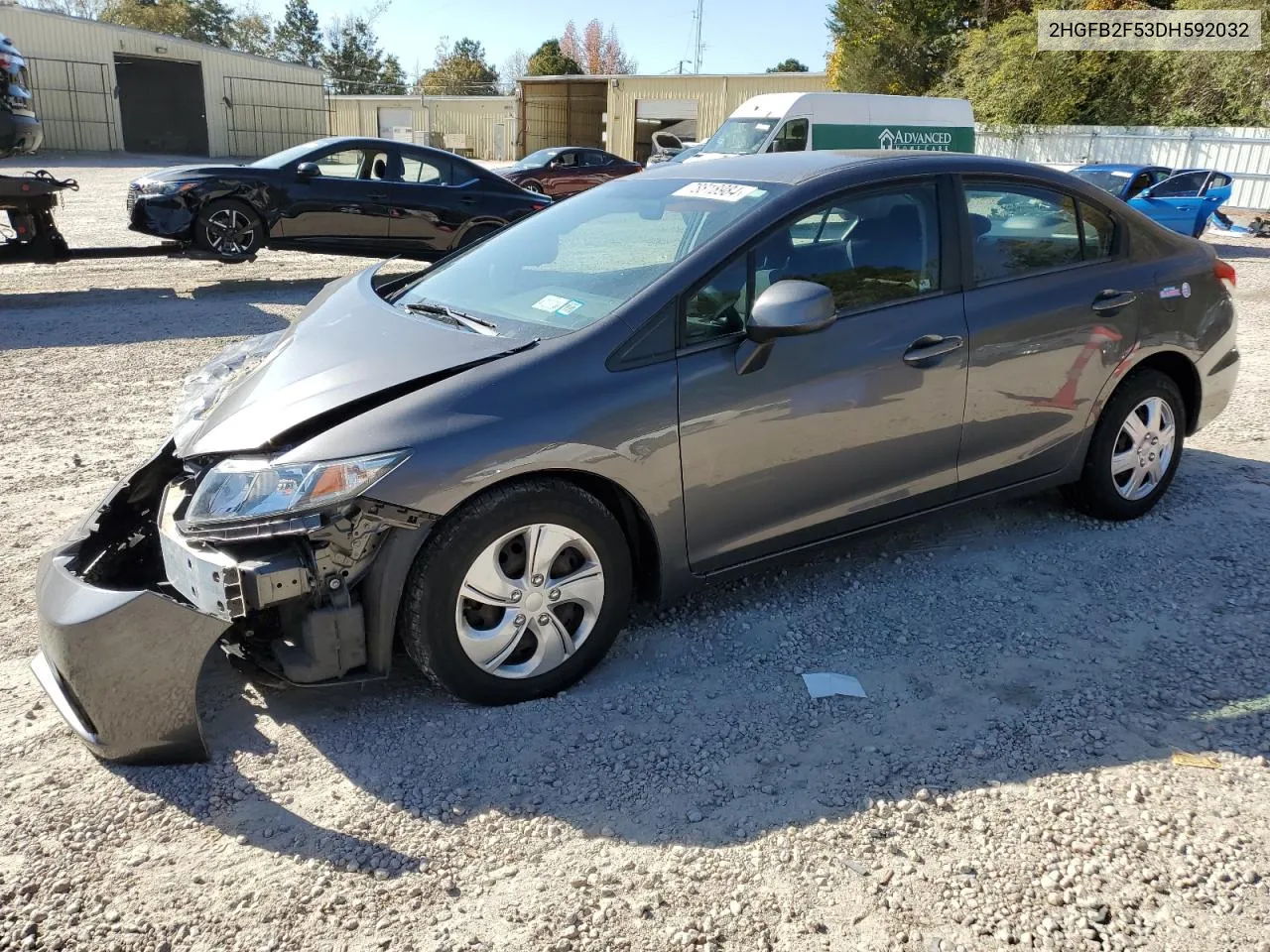 2HGFB2F53DH592032 2013 Honda Civic Lx