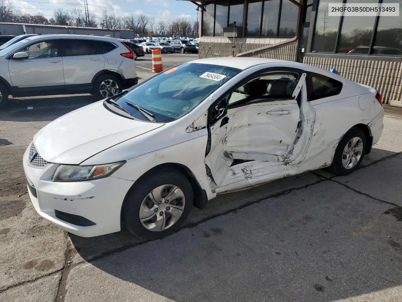 2013 Honda Civic Lx VIN: 2HGFG3B50DH513493 Lot: 79464584