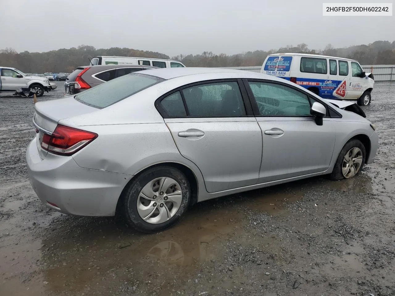 2013 Honda Civic Lx VIN: 2HGFB2F50DH602242 Lot: 79485144