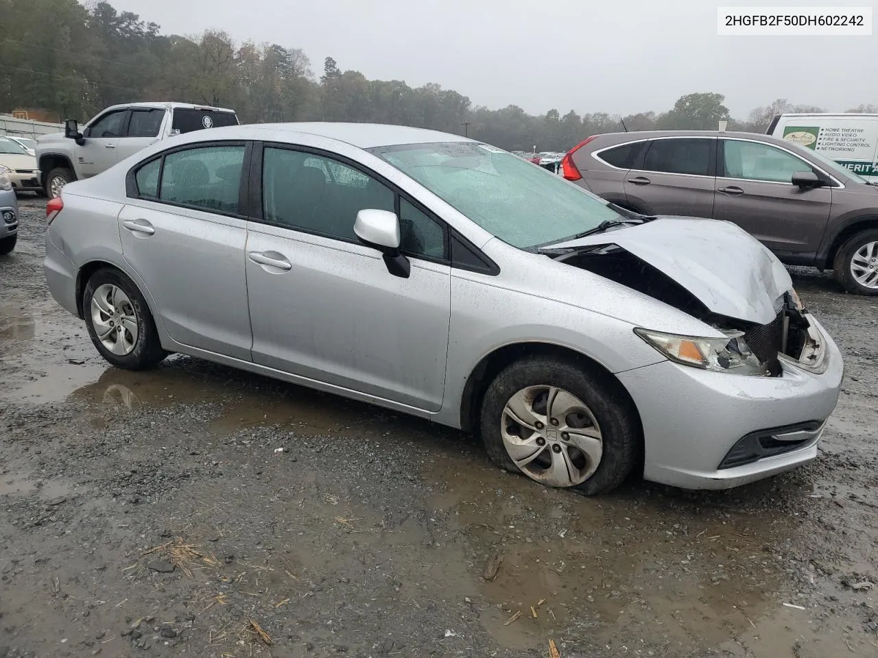 2013 Honda Civic Lx VIN: 2HGFB2F50DH602242 Lot: 79485144