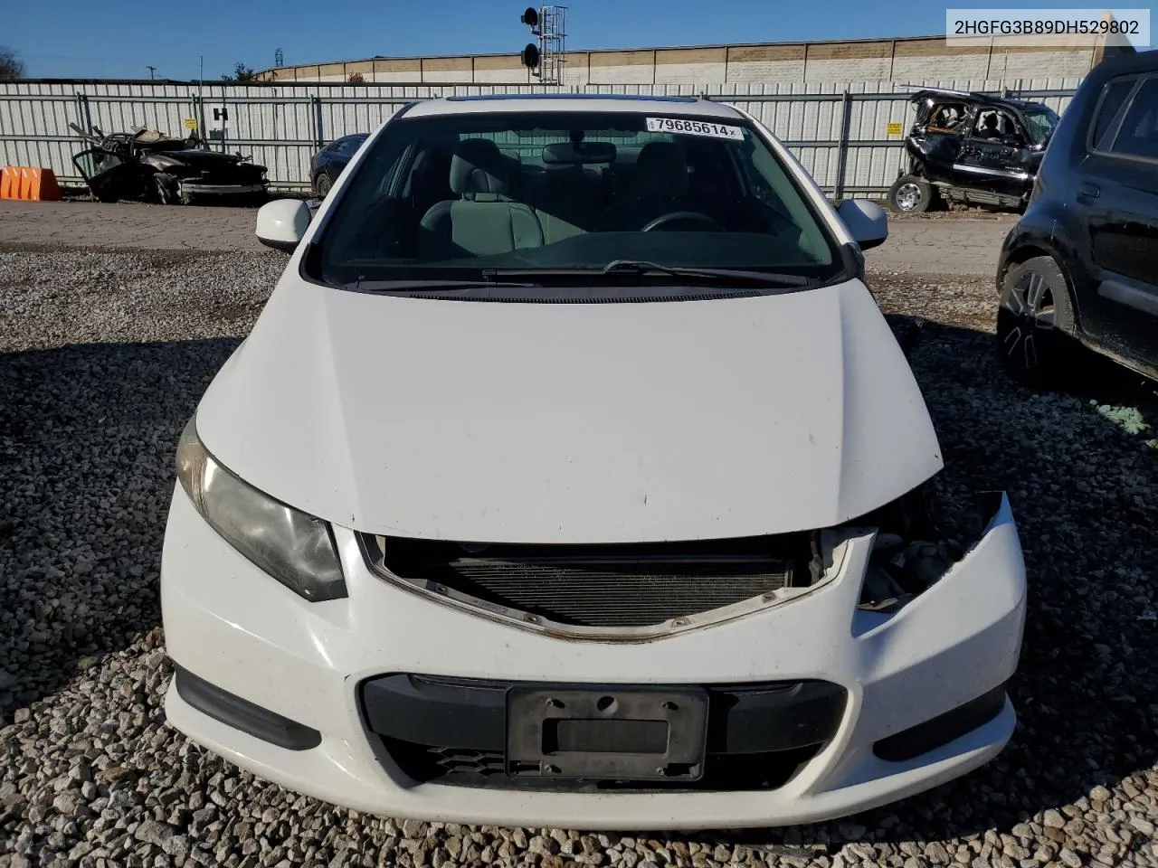 2013 Honda Civic Ex VIN: 2HGFG3B89DH529802 Lot: 79685614