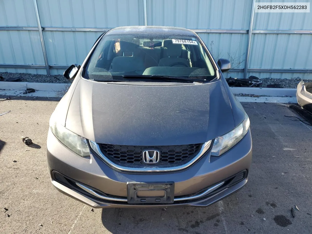 2013 Honda Civic Lx VIN: 2HGFB2F5XDH562283 Lot: 79768154