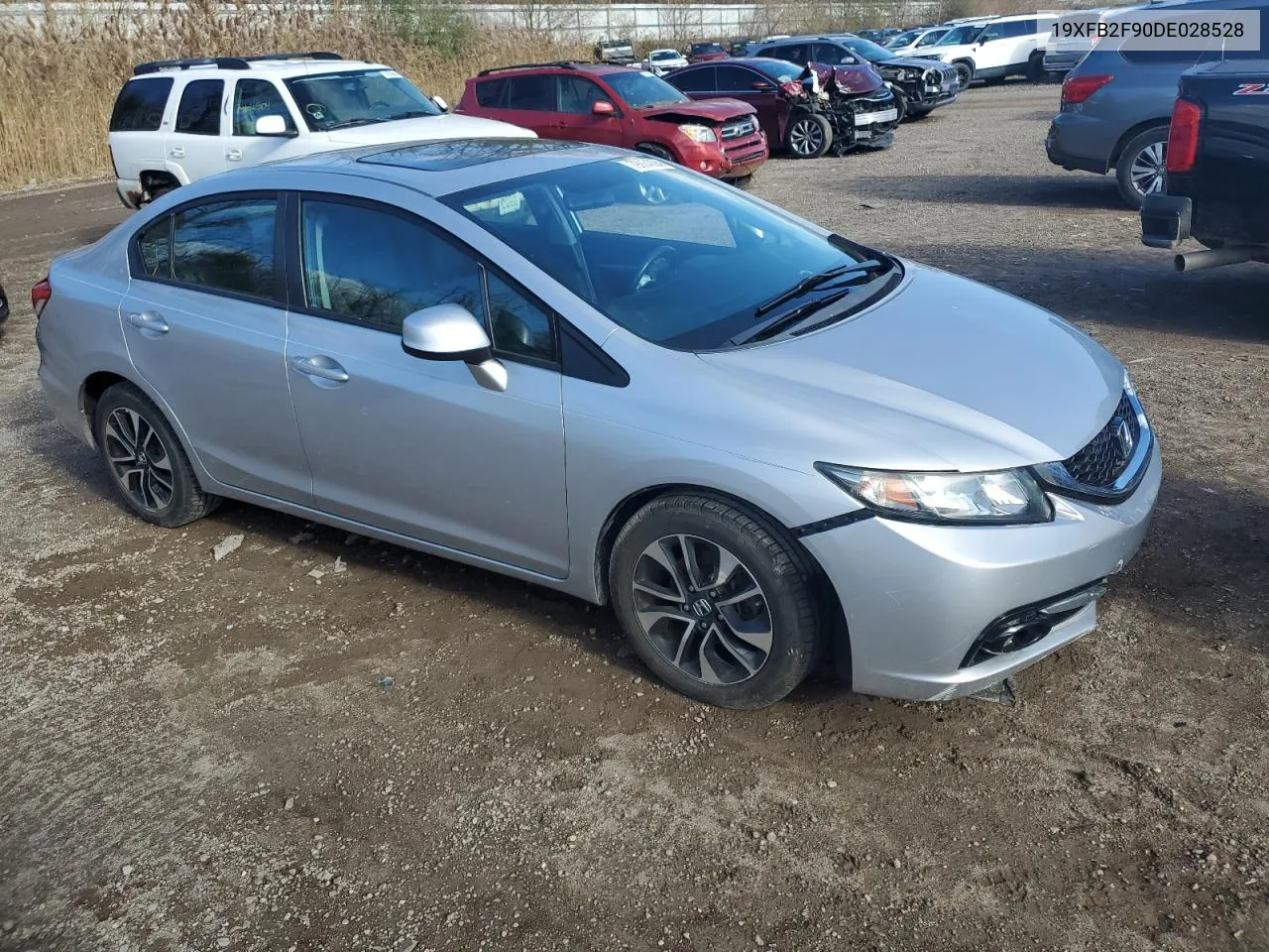 2013 Honda Civic Exl VIN: 19XFB2F90DE028528 Lot: 79864094