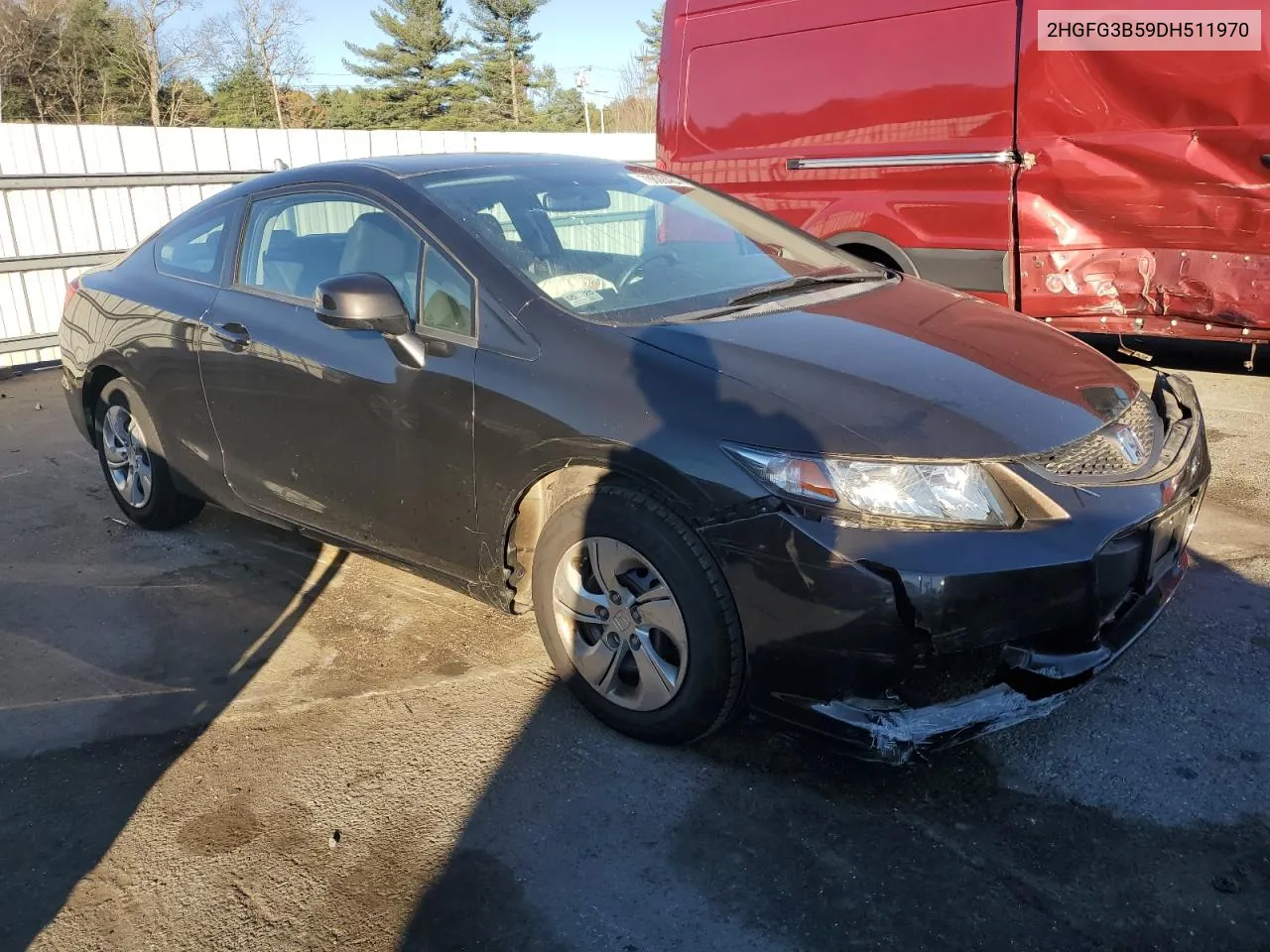 2013 Honda Civic Lx VIN: 2HGFG3B59DH511970 Lot: 79898464