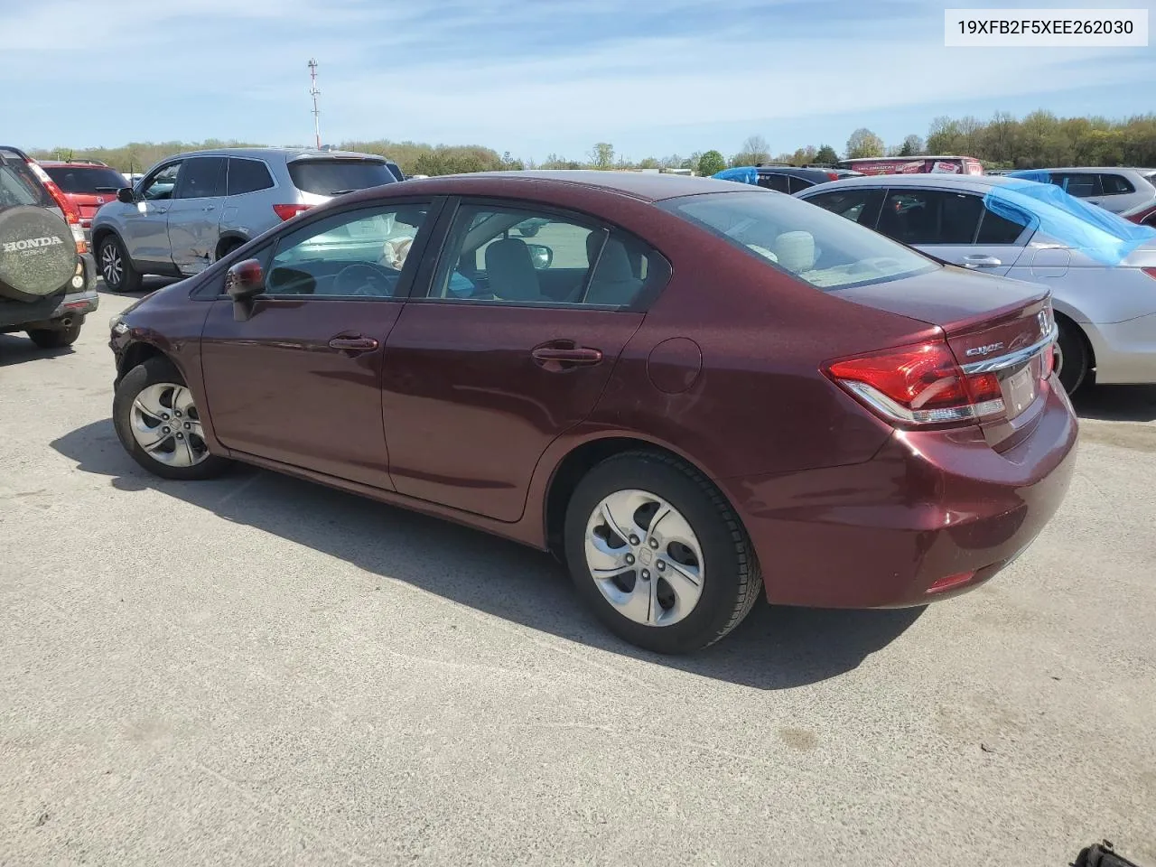 2014 Honda Civic Lx VIN: 19XFB2F5XEE262030 Lot: 51053584