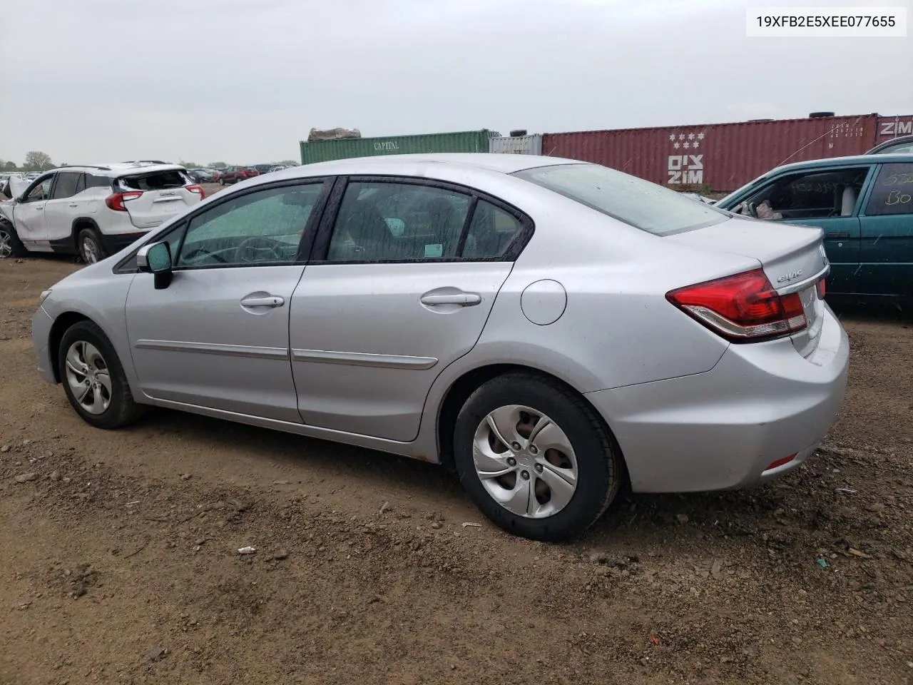 2014 Honda Civic Lx VIN: 19XFB2E5XEE077655 Lot: 53962074