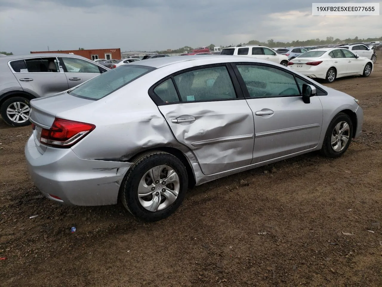 2014 Honda Civic Lx VIN: 19XFB2E5XEE077655 Lot: 53962074