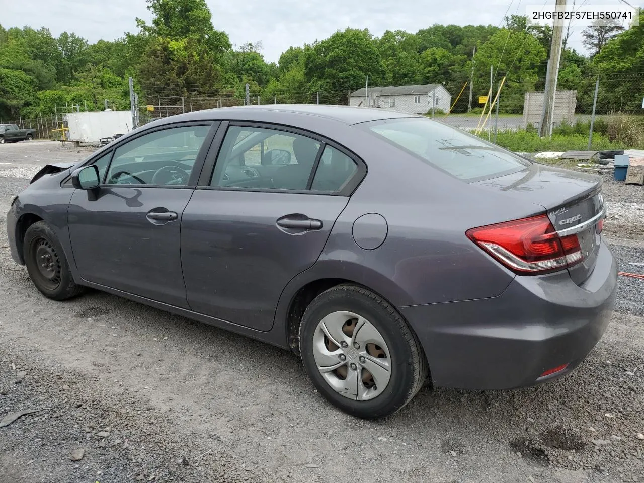 2014 Honda Civic Lx VIN: 2HGFB2F57EH550741 Lot: 54728694