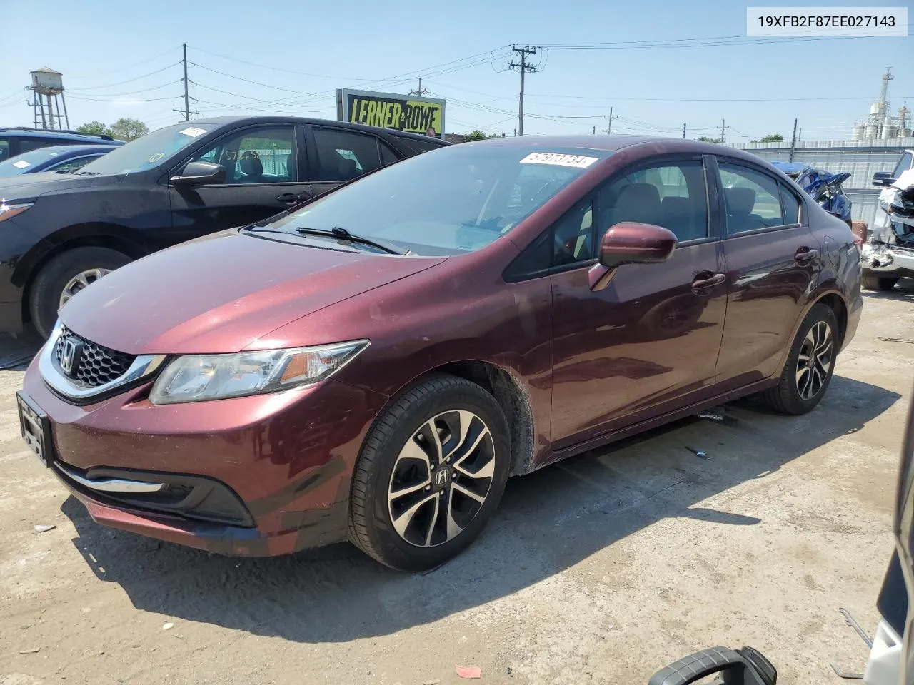 19XFB2F87EE027143 2014 Honda Civic Ex