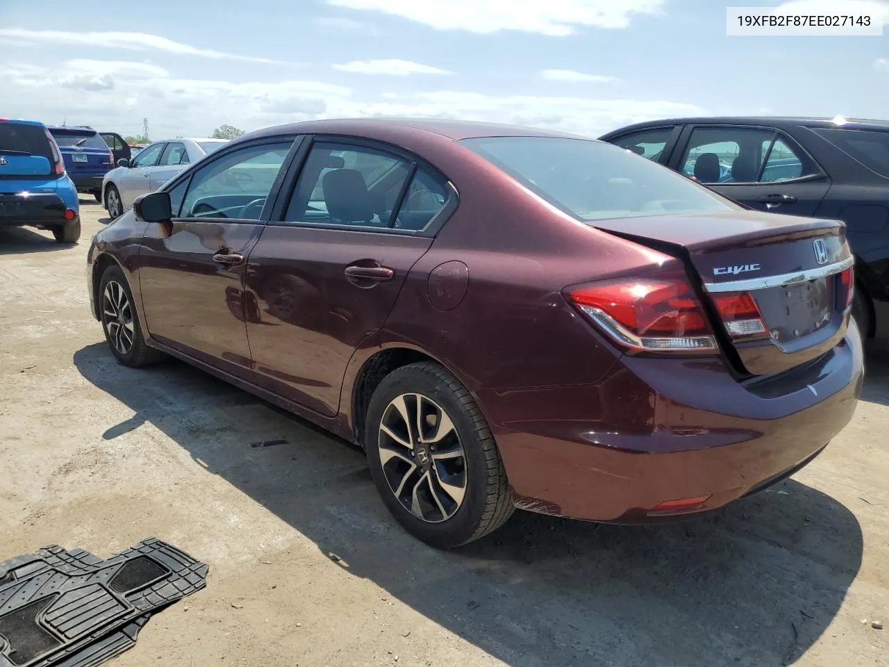 19XFB2F87EE027143 2014 Honda Civic Ex