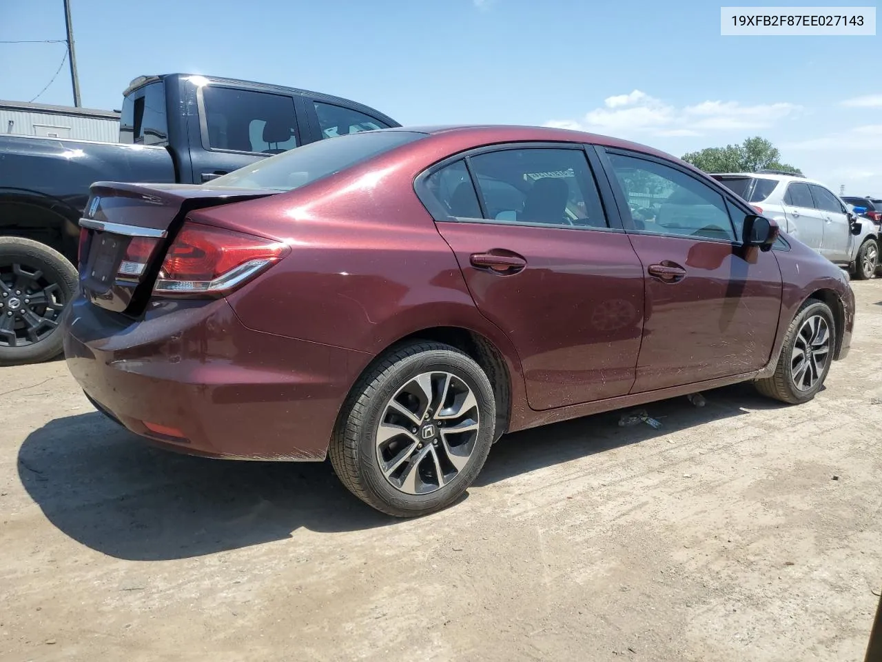 19XFB2F87EE027143 2014 Honda Civic Ex