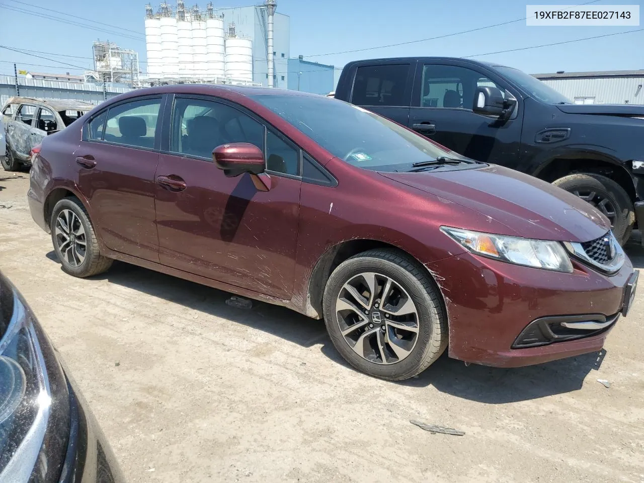 19XFB2F87EE027143 2014 Honda Civic Ex