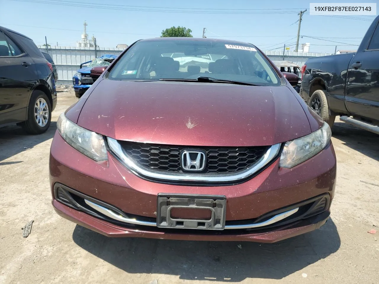 19XFB2F87EE027143 2014 Honda Civic Ex