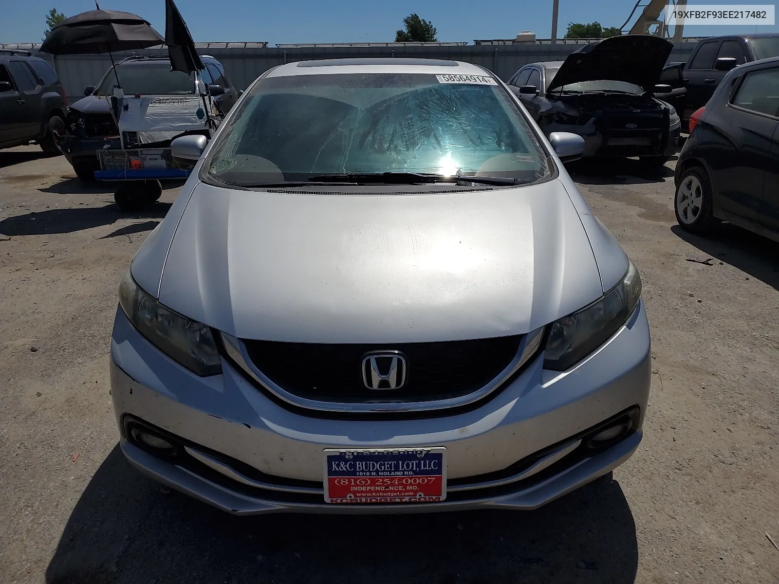 2014 Honda Civic Exl VIN: 19XFB2F93EE217482 Lot: 58564914