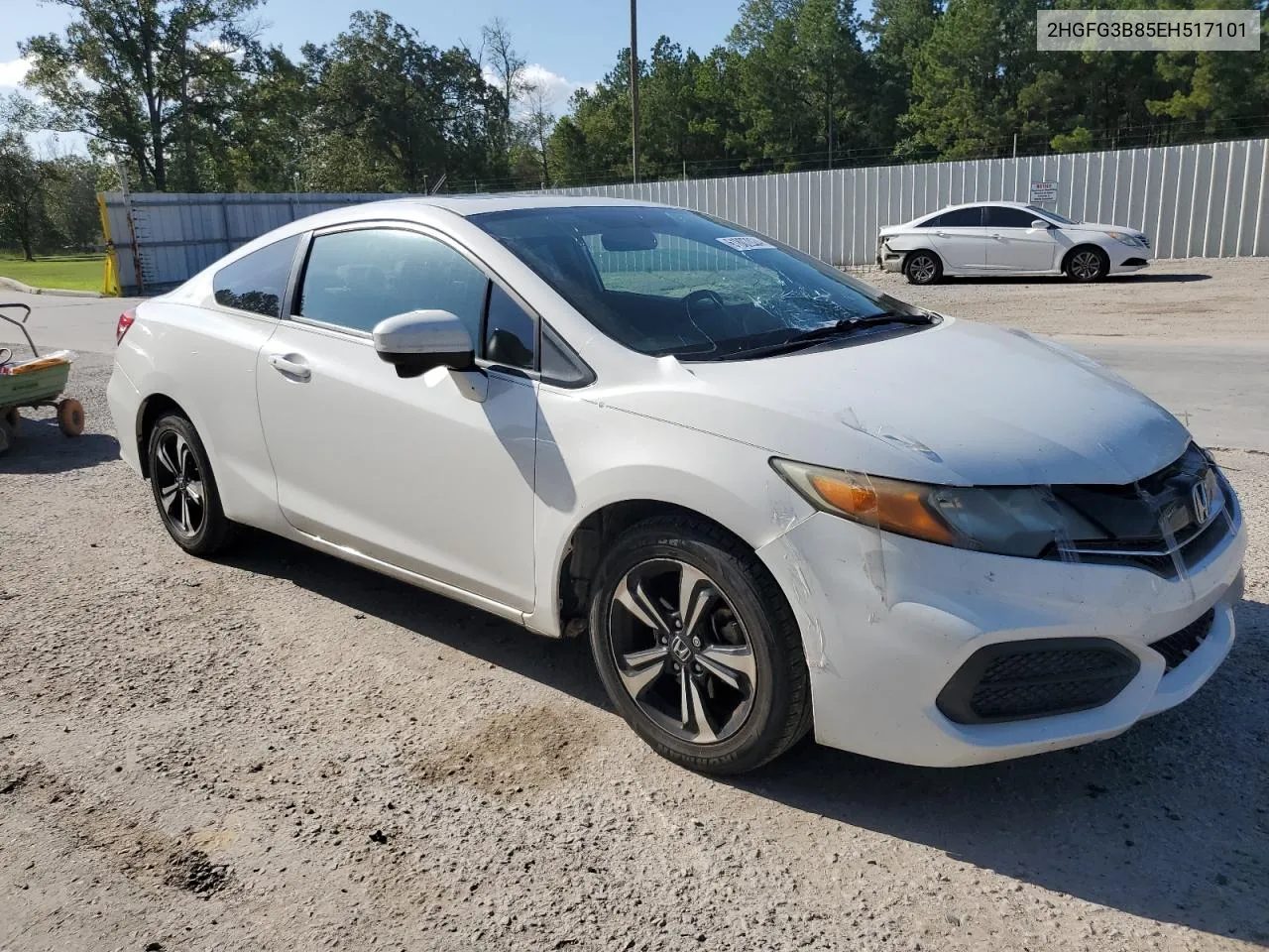 2014 Honda Civic Ex VIN: 2HGFG3B85EH517101 Lot: 61807024