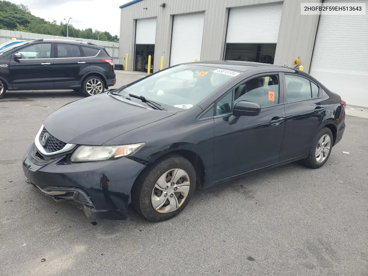 2014 Honda Civic Lx VIN: 2HGFB2F59EH513643 Lot: 63815104