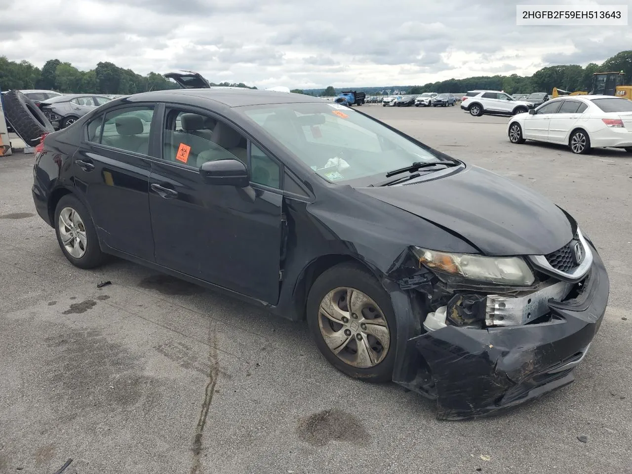 2014 Honda Civic Lx VIN: 2HGFB2F59EH513643 Lot: 63815104