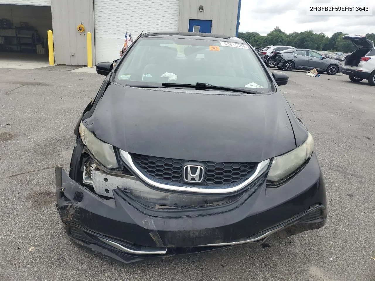 2014 Honda Civic Lx VIN: 2HGFB2F59EH513643 Lot: 63815104