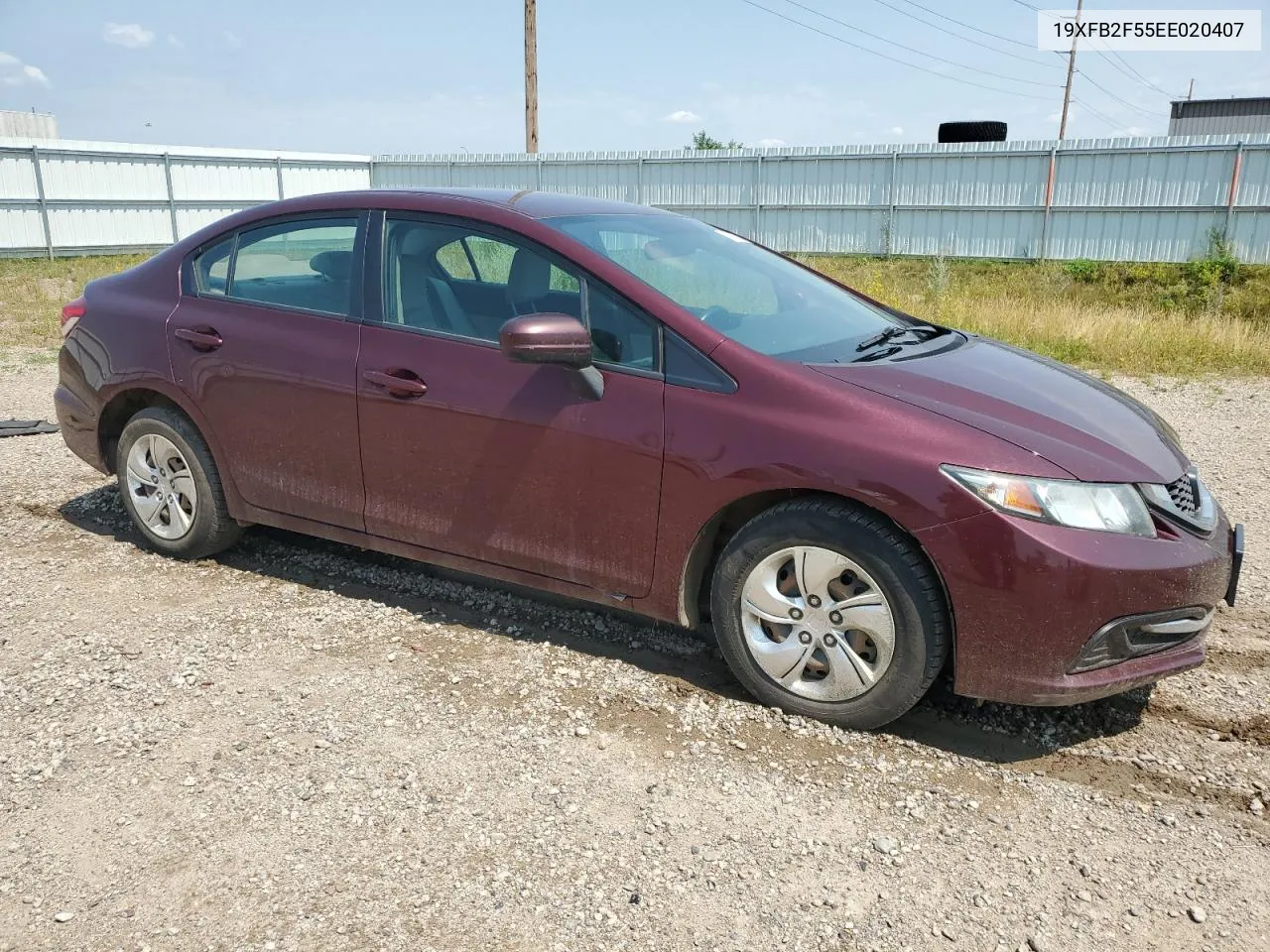 2014 Honda Civic Lx VIN: 19XFB2F55EE020407 Lot: 63963354