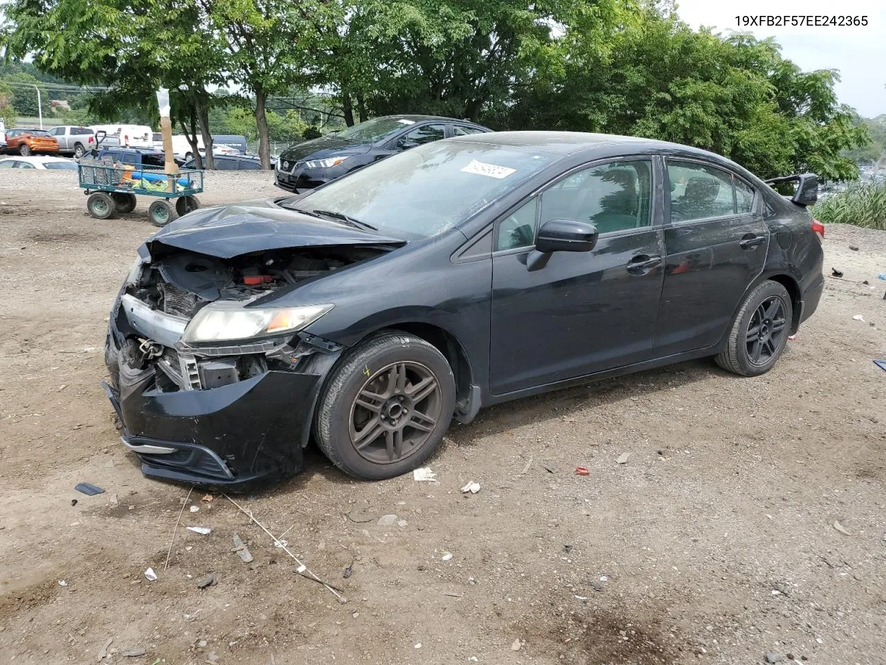 2014 Honda Civic Lx VIN: 19XFB2F57EE242365 Lot: 64649824