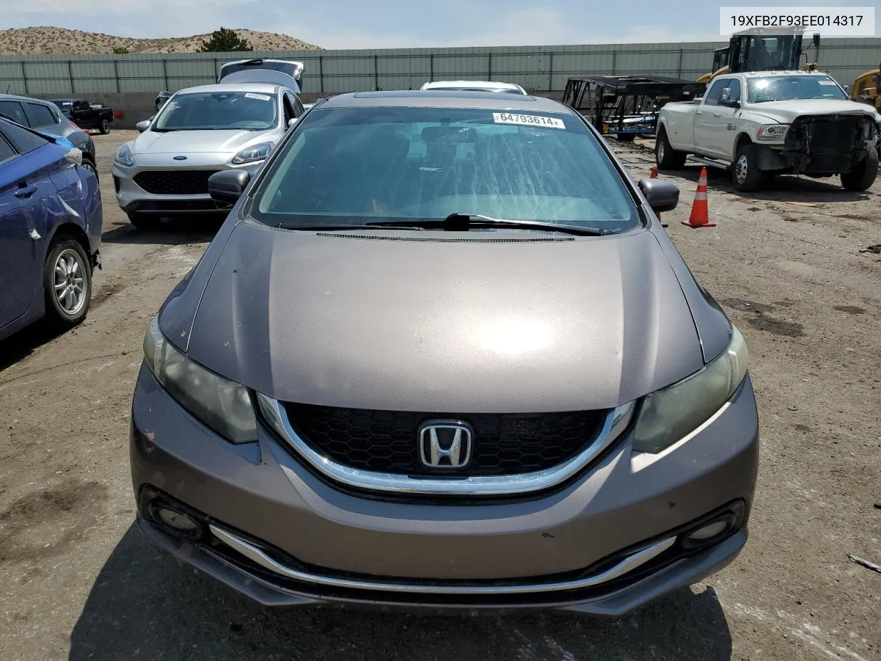 2014 Honda Civic Exl VIN: 19XFB2F93EE014317 Lot: 64793614