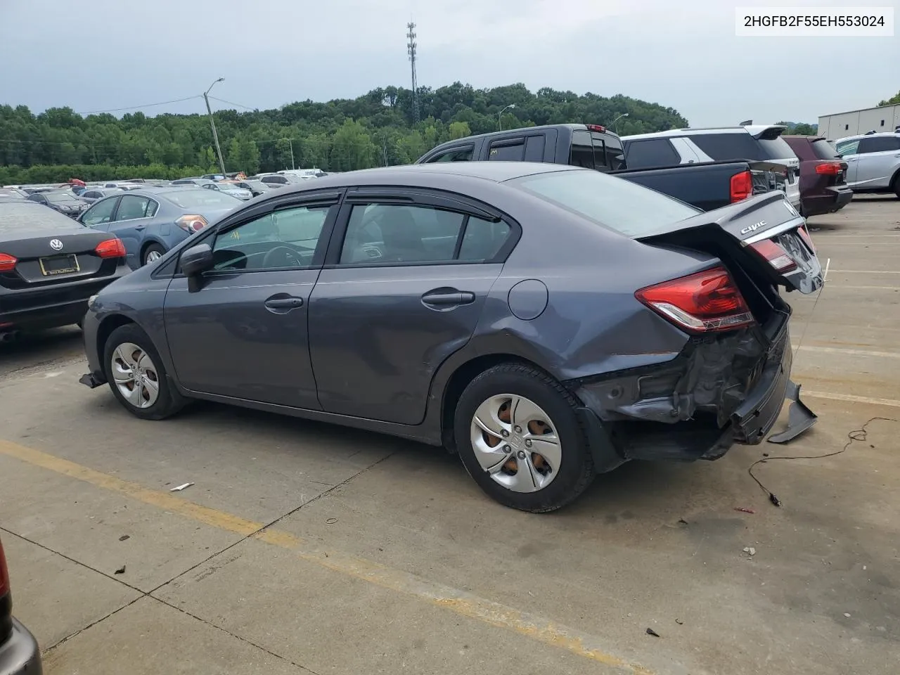 2014 Honda Civic Lx VIN: 2HGFB2F55EH553024 Lot: 65131654