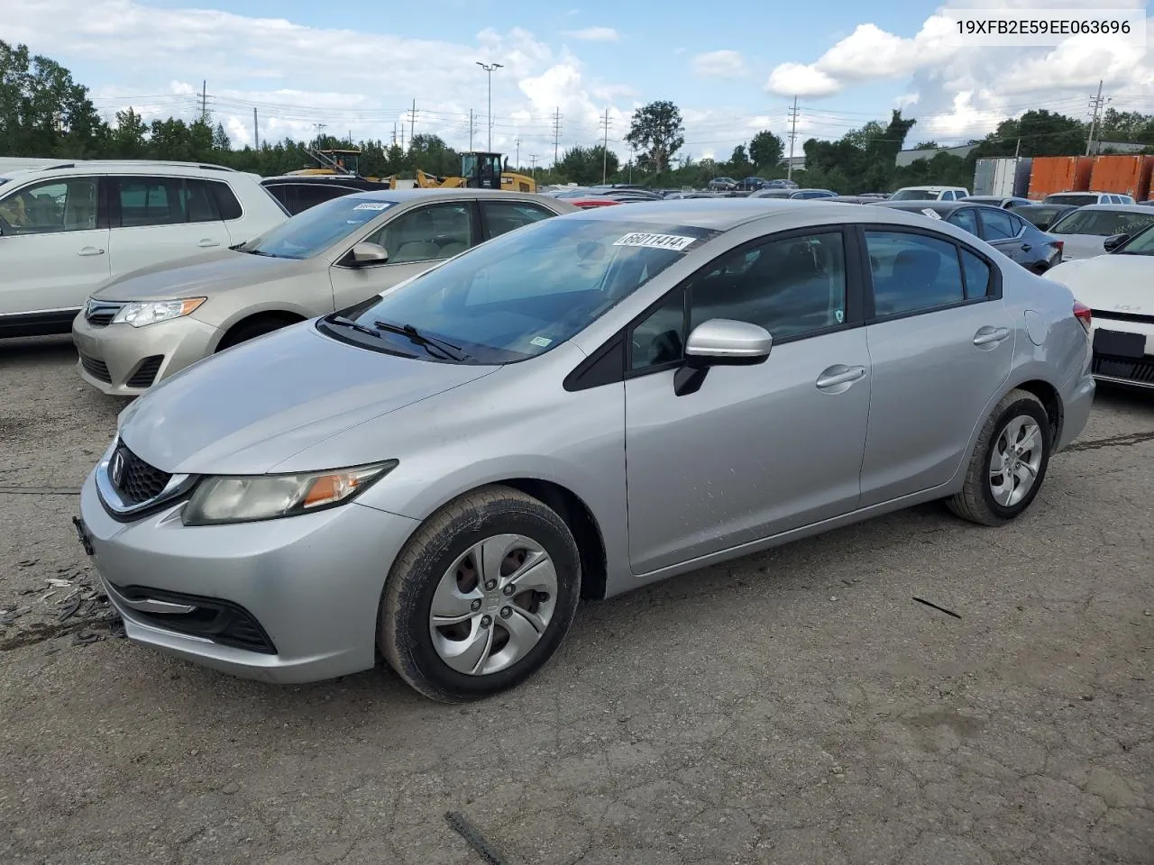 2014 Honda Civic Lx VIN: 19XFB2E59EE063696 Lot: 66011414