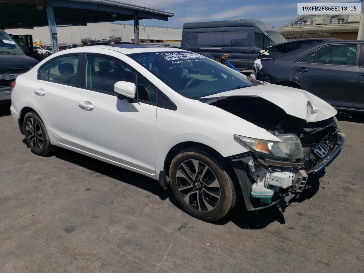 2014 Honda Civic Ex VIN: 19XFB2F86EE013105 Lot: 66829454