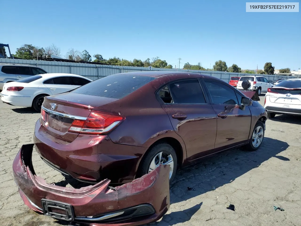 2014 Honda Civic Lx VIN: 19XFB2F57EE219717 Lot: 66856994