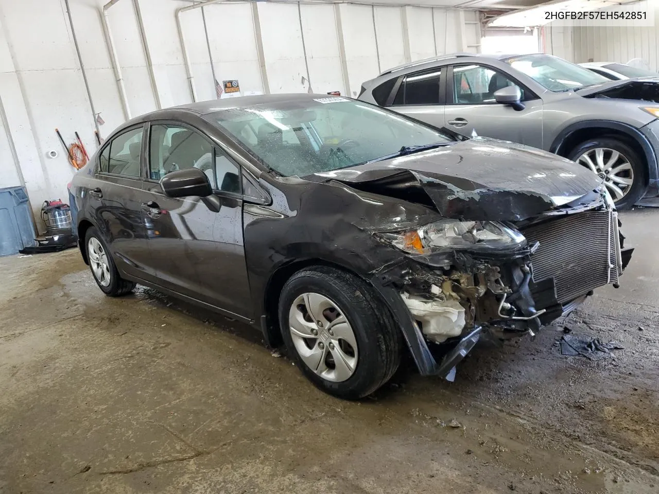 2014 Honda Civic Lx VIN: 2HGFB2F57EH542851 Lot: 67323954