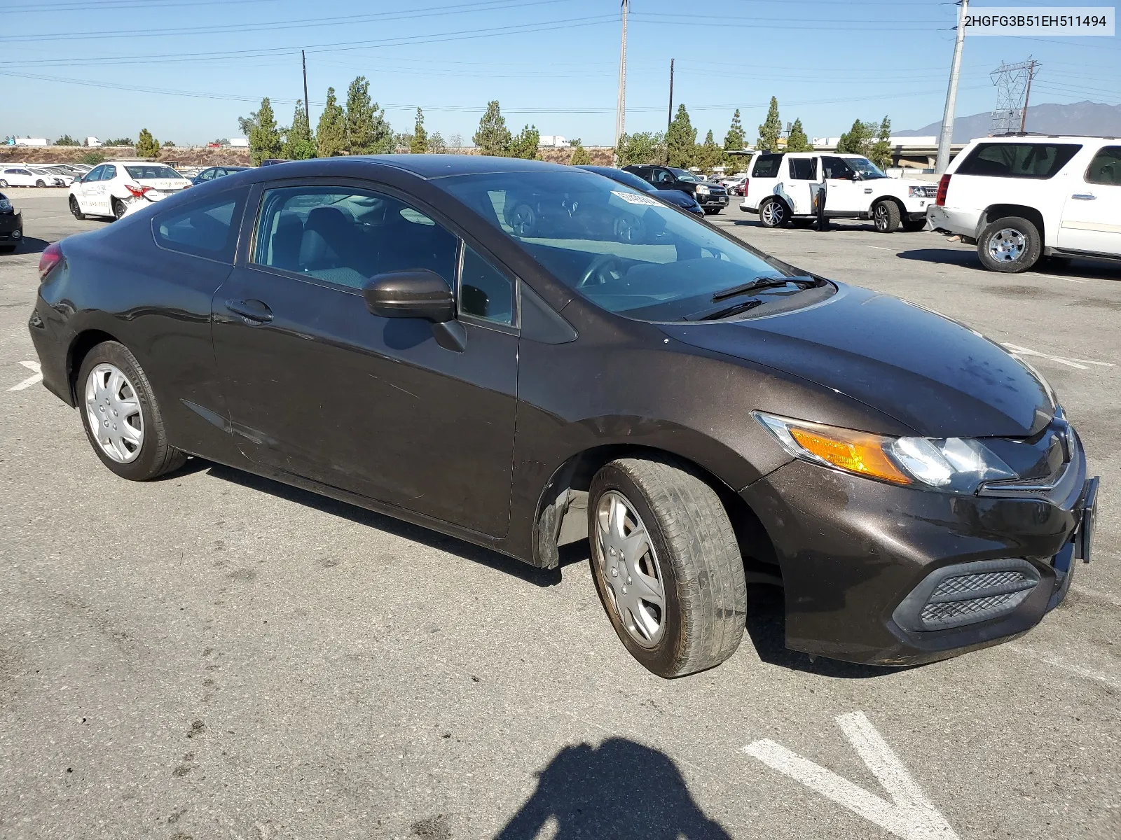 2014 Honda Civic Lx VIN: 2HGFG3B51EH511494 Lot: 67493604