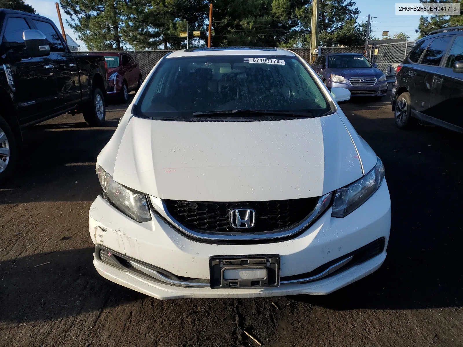 2014 Honda Civic Lx VIN: 2HGFB2F50EH041719 Lot: 67499774