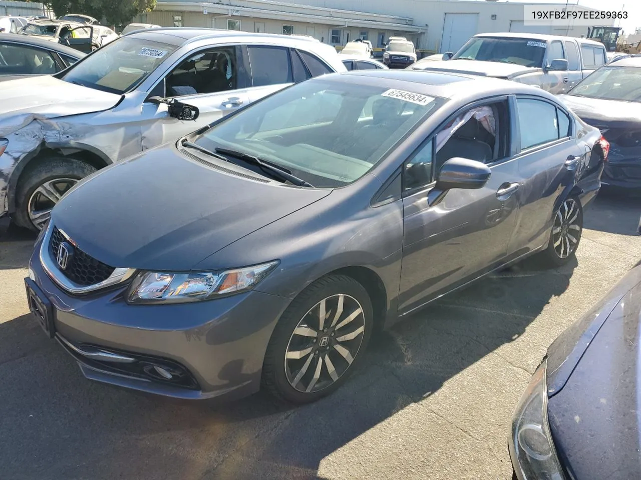 2014 Honda Civic Exl VIN: 19XFB2F97EE259363 Lot: 67545634