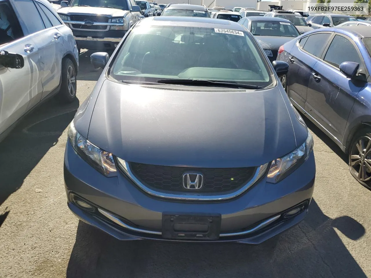 2014 Honda Civic Exl VIN: 19XFB2F97EE259363 Lot: 67545634