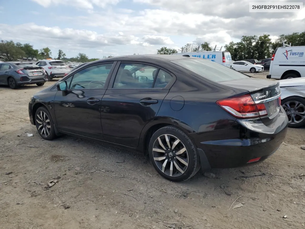 2HGFB2F91EH522078 2014 Honda Civic Exl