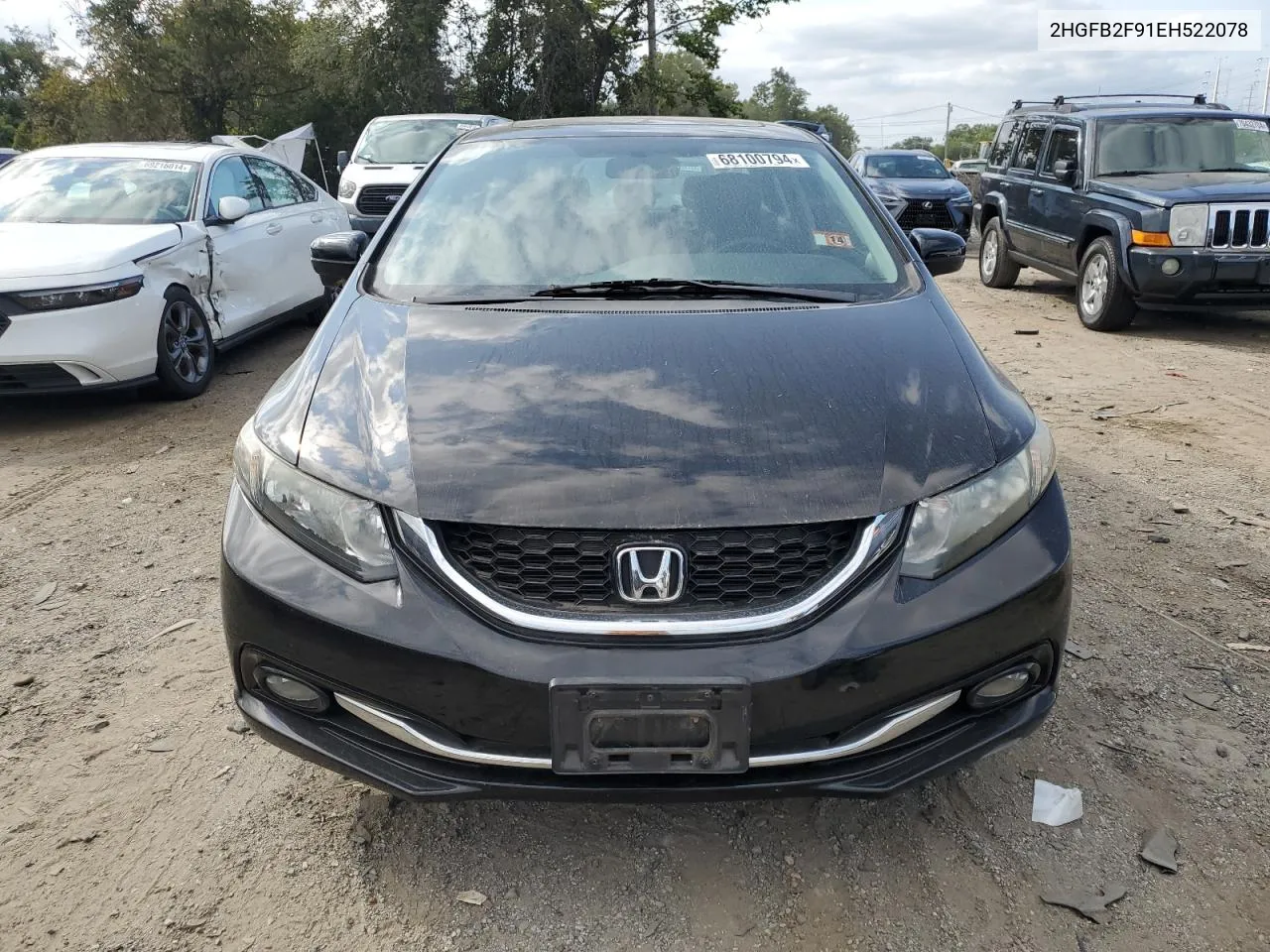 2014 Honda Civic Exl VIN: 2HGFB2F91EH522078 Lot: 68100794