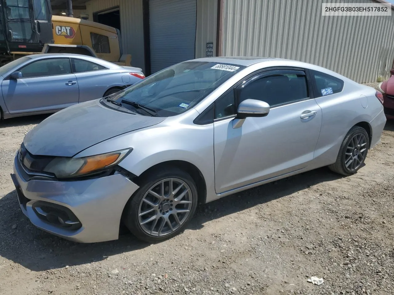 2HGFG3B03EH517852 2014 Honda Civic Exl