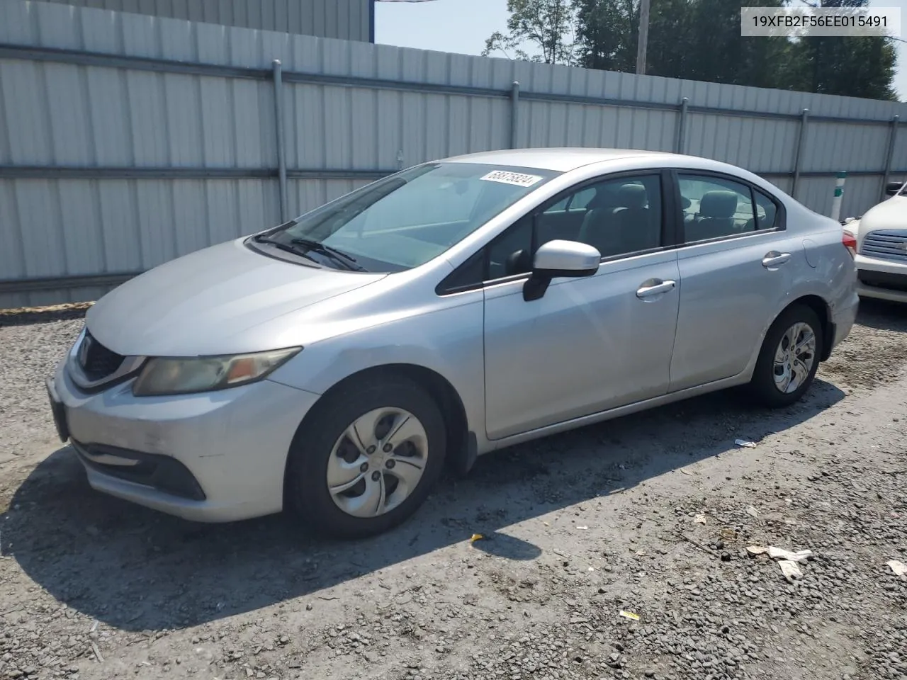 2014 Honda Civic Lx VIN: 19XFB2F56EE015491 Lot: 68875824